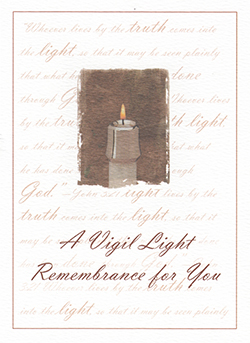 Vigil Light Card
