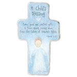 Child's Blessing Cross Blue
