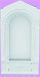 5'' White Picture Holy Water Font 