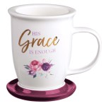 His Grace is Enough Lidded Ceramic Mug