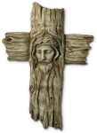 17'' Head of Christ Resin Cross