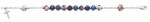 Multi Colored Crystal Rosary Bracelet