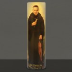 8'' LED St. Peregrine Prayer Candle