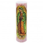 8'' LED Our Lady of Guadalupe Prayer Candle