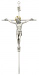 10'' Silver Crucifix with Gold Halo