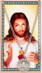 24''Sacred Heart Holy Card & Pendant