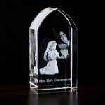 Girl First Communion Etched Glass
