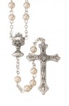 5mm White Pearl First Communion Rosary