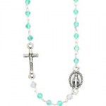 Aquamarine Rosary Necklace