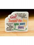 God Danced Plaque with Easel