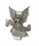 Never Drive Faster than your Guardian Angel Can Fly Visor Clip