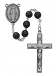 7mm Black Wood Rosary