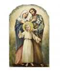 Holy Family Arched Tile Plaque