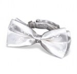 White Brocade Bow Tie