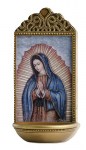 6'' Our Lady of Guadalupe Holy Water Font