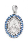 Blue Stone Miraculous Medal